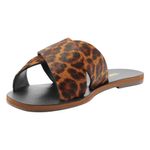 sandália rasteirinha feminina n°37 anacapri couro animal print (mp)