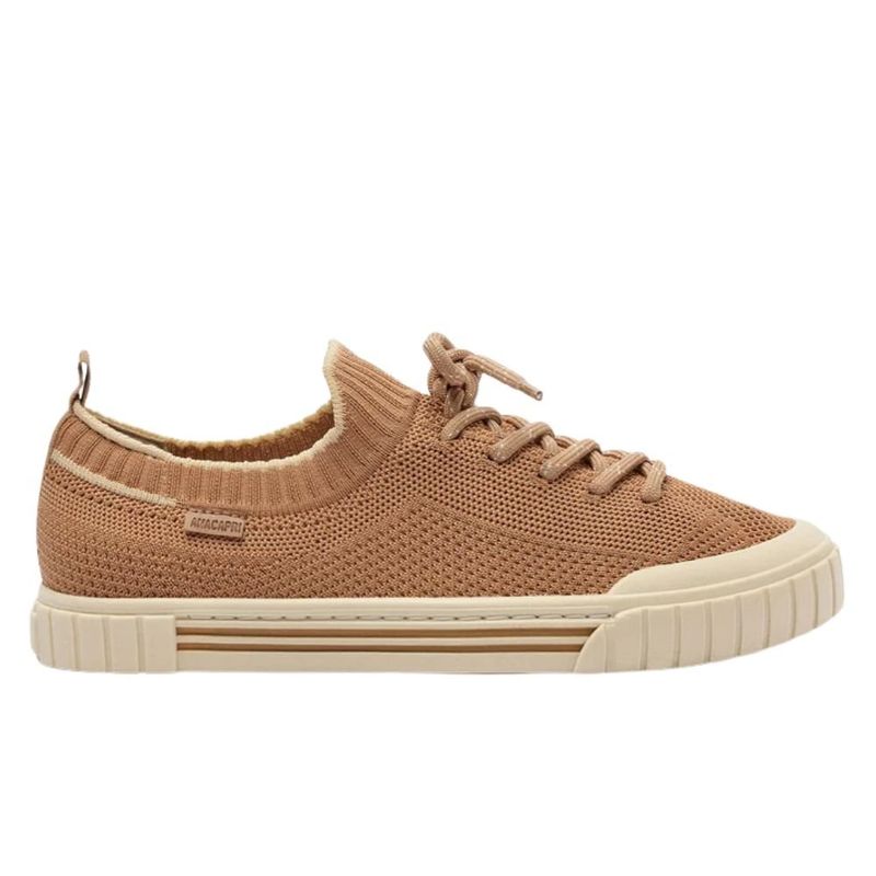 tênis casual feminino n°36 anacapri knit ale bege (mp)