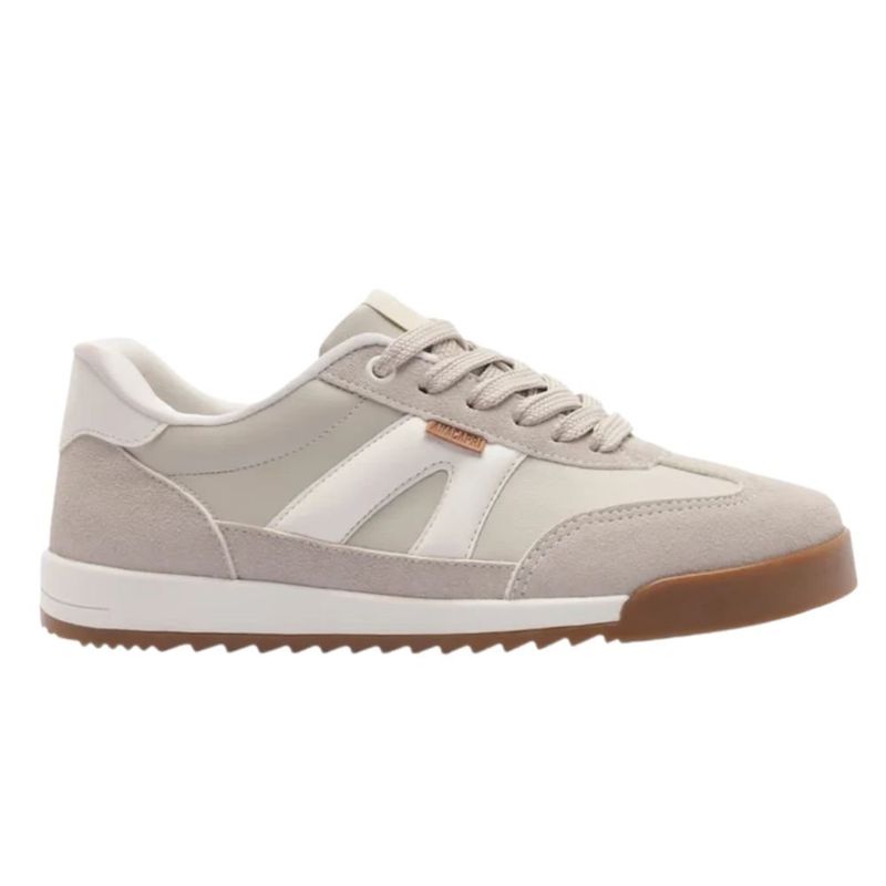tênis casual feminino n°36 anacapri retrô cadarço duplo cinza (mp)