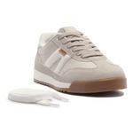 tênis casual feminino n°36 anacapri retrô cadarço duplo cinza (mp)