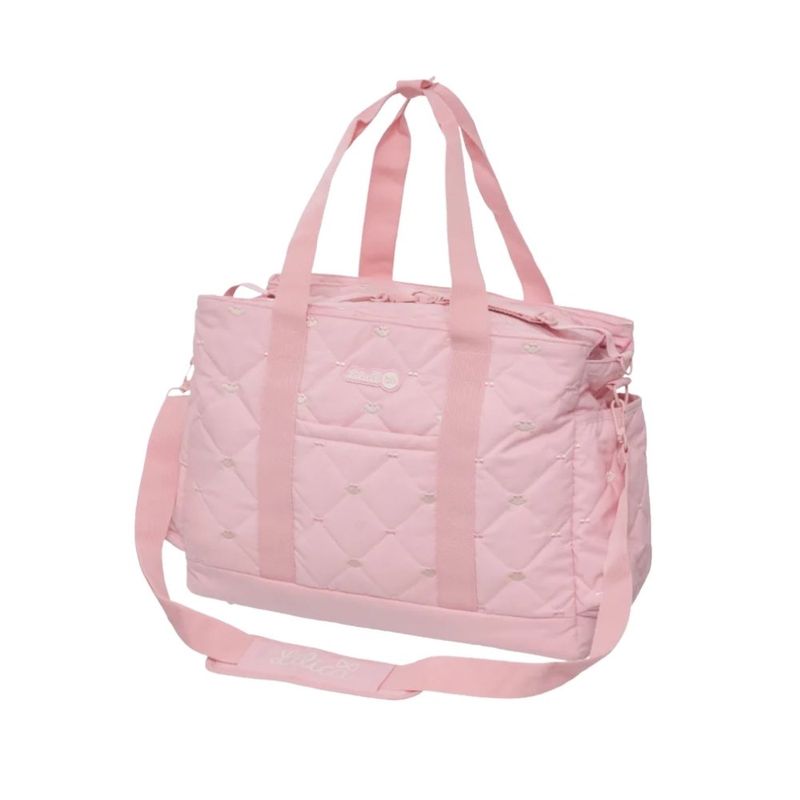 bolsa maternidade lilica ripilica tote grande rosa (mp)
