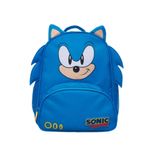 mochila escolar sonic tiny 12" 31cm azul (mp)