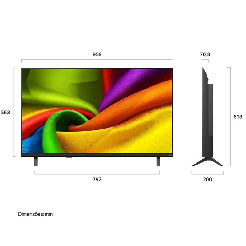 smart tv 43" lg nano uhd 4k 43nu850bpsa