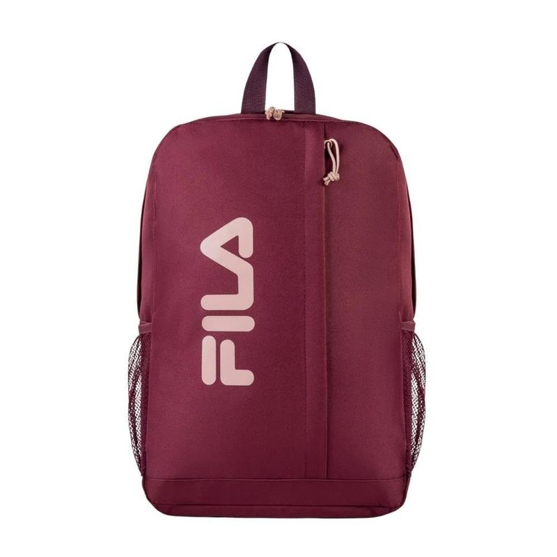 mochila fila basic letter 18l vinho (mp)