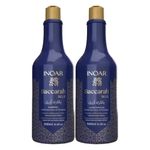 kit shampoo e condicionador inoar baccarah blue amêndoa doce e tâmaras 500ml