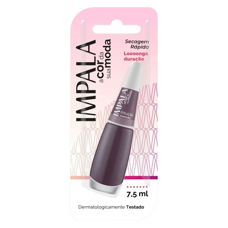 esmalte cremoso impala a cor da moda intuição 7,5ml
