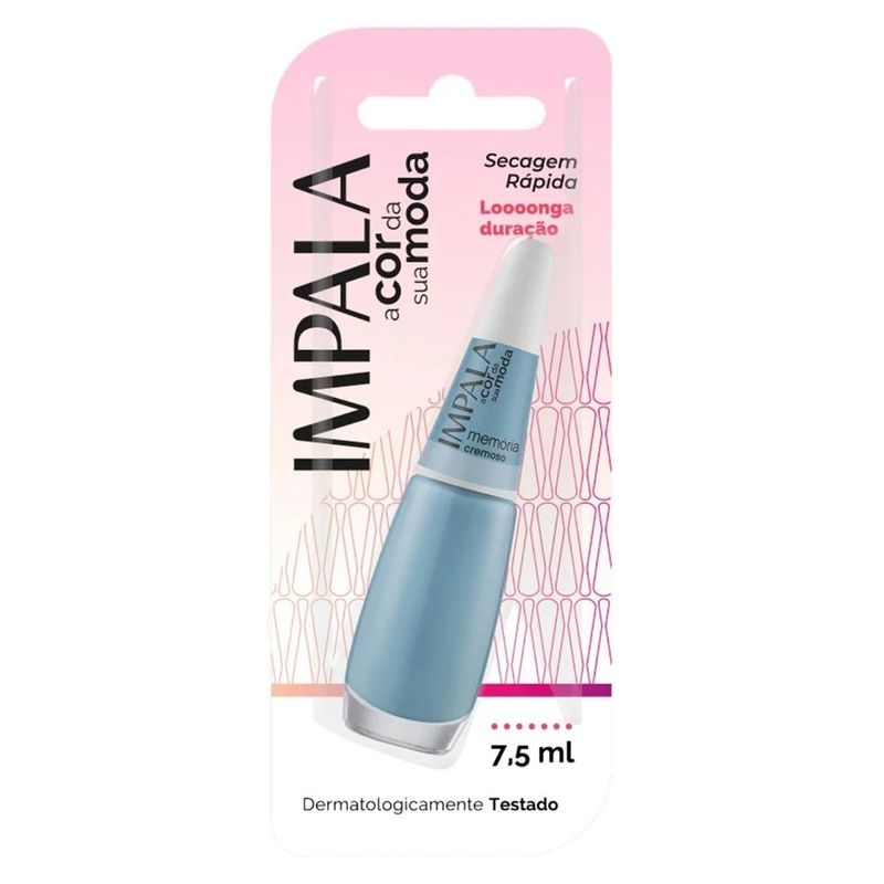esmalte cremoso impala a cor da moda memória 7,5ml
