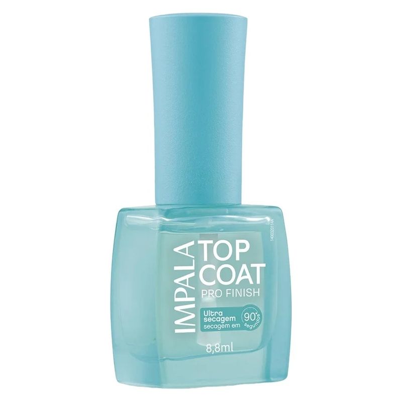 esmalte impala top coat pro finish ultra secagem 8,8ml