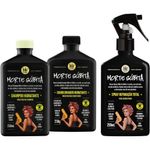 kit lola from rio morte súbita shampoo hidratante + condicionador hidratante + spray reparação total 250ml