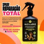 kit lola from rio morte súbita shampoo hidratante + condicionador hidratante + spray reparação total 250ml