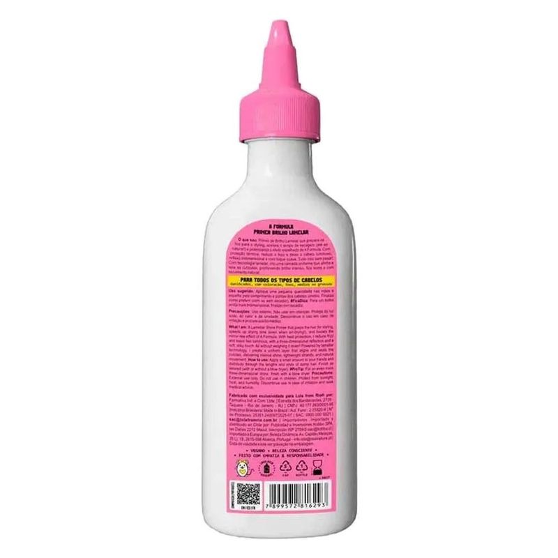 finalizador termoativado lola from rio a fórmula primer brilho lamelar 200ml