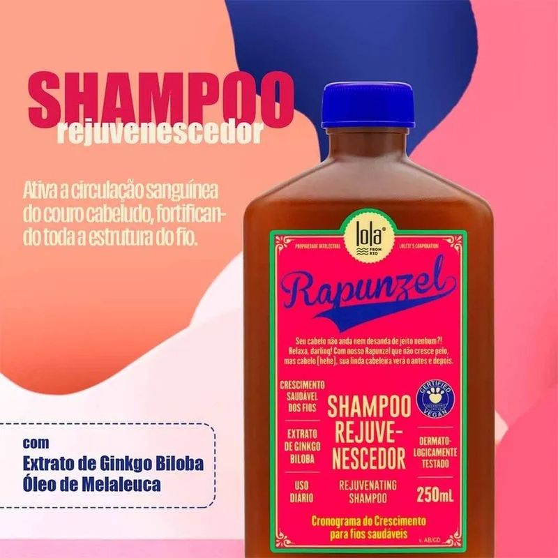 shampoo rejuvenescedor rapunzel lola from rio 250ml