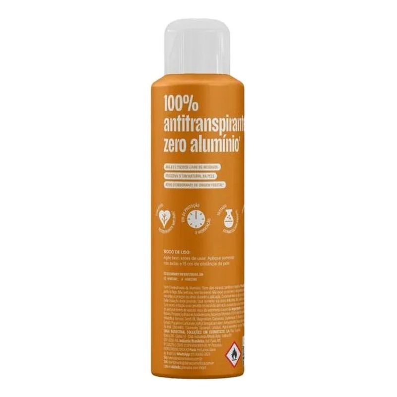 desodorante antitranspirante aerosol herbíssimo zero alumínio velvet 150ml
