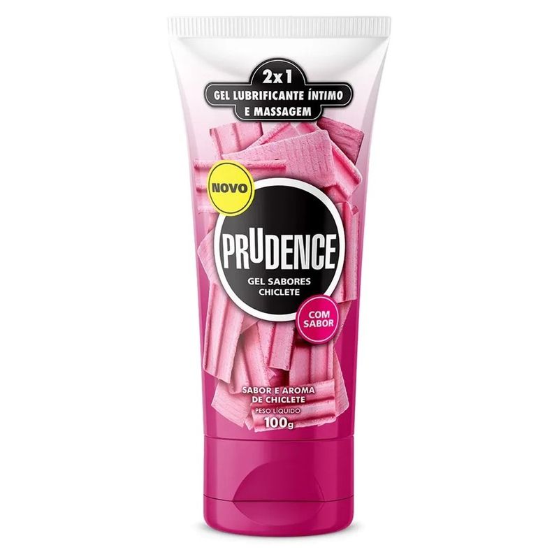 gel lubrificante íntimo prudence chiclete 100g