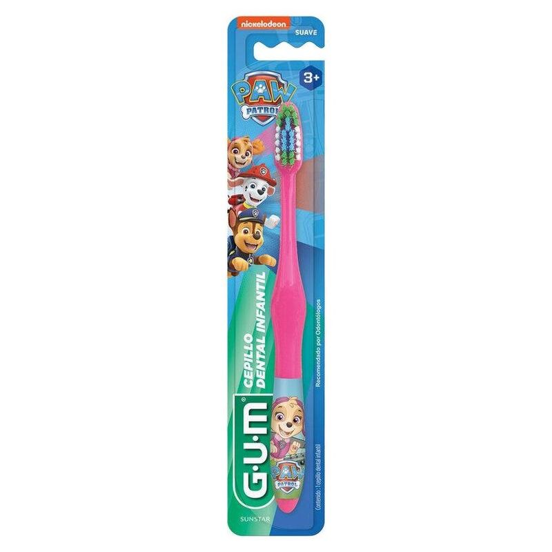 escova dental infantil patrulha canina gum personagem sortido 1 unidade