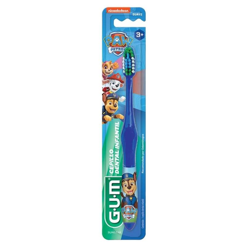 escova dental infantil patrulha canina gum personagem sortido 1 unidade