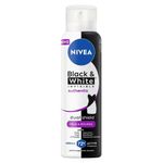 desodorante antitranspirante aerosol nivea black & white authentic 150ml