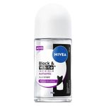 desodorante antitranspirante roll-on nivea black & white 50ml