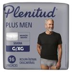 roupa íntima descartável plenitud plus man g/xg 16 unidades