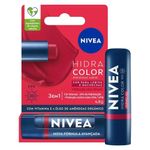 hidratante labial nivea hidra color 3 em 1 vermelho fps30 4,8g