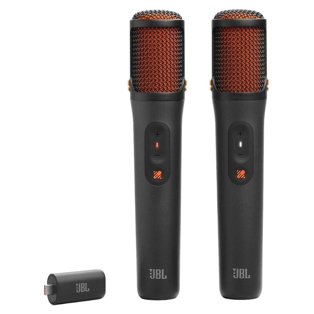 Microfone Sem Fio JBL EasySing Mics Remoção Vocal IA Preto (MP)