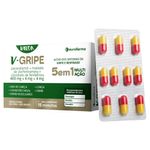 v-gripe valda 5 em 1 multi ação paracetamol + clorfeniramina + fenilefrina 20 cápsulas eurofarma