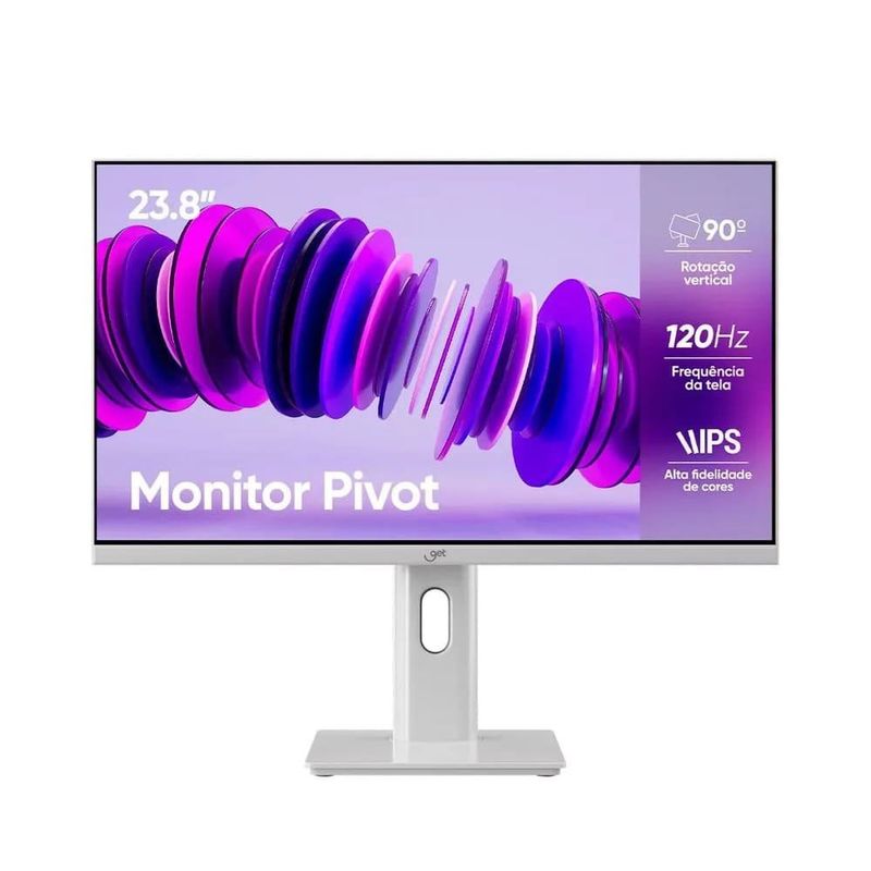 monitor get 23.8" full hd 120hz hdmi vga branco 72667 (mp)