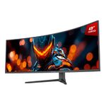 monitor gamer curvo pcyes z-max z49c 49" dqhd 120hz usb-c preto pmgz49c144bv (mp)
