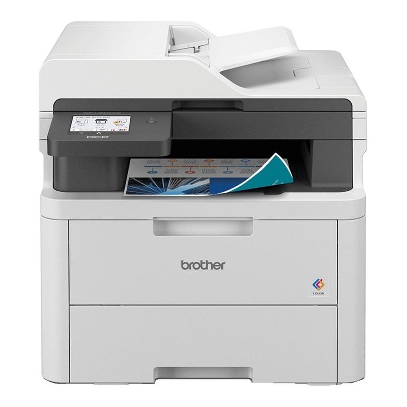 impressora multifuncional laser brother colorida dcp-l3560cdw duplex wi-fi 110v (mp)