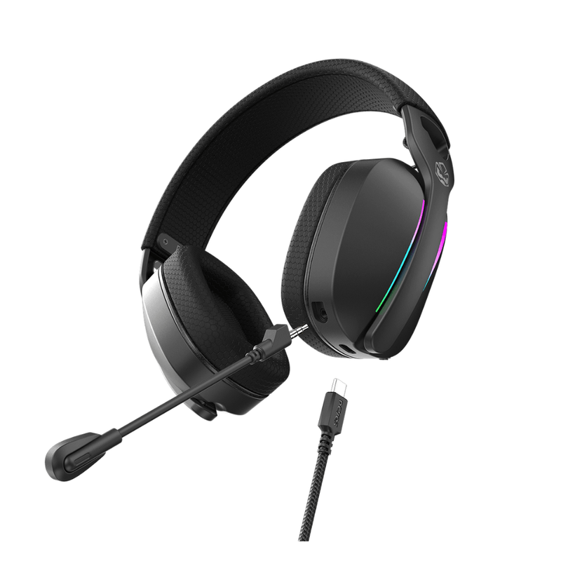 headset gamer pcyes nowy black vulcan usb surround hgnw40bv preto (mp)