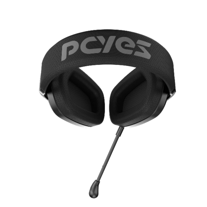 headset gamer pcyes nyra black com fio 3,5mm hgnybv preto (mp)