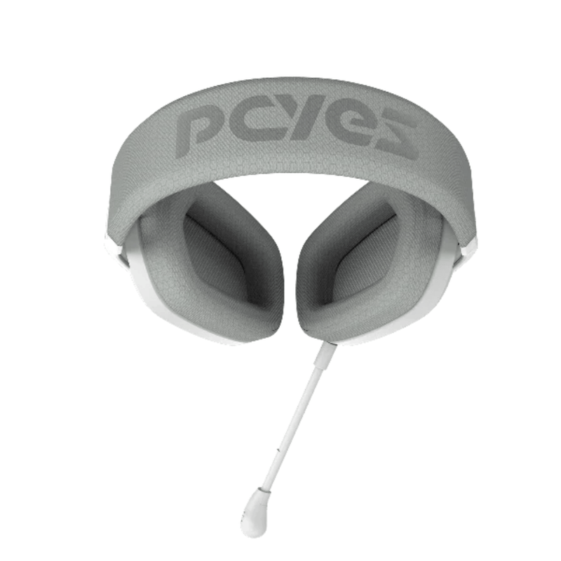 headset gamer pcyes nyra white ghost com fio 3,5mm hgnywg branco (mp)