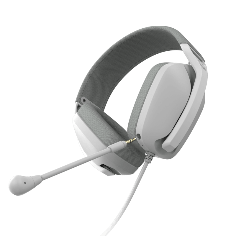 headset gamer pcyes nyra white ghost com fio 3,5mm hgnywg branco (mp)