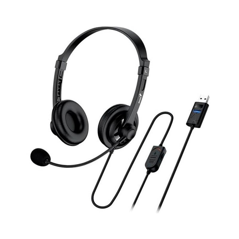 headset genius stereo usb hs-230u 31710021400 preto (mp)