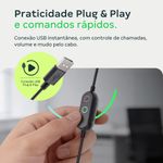 headset intelbras duo usb whs70 4010017 preto (mp)