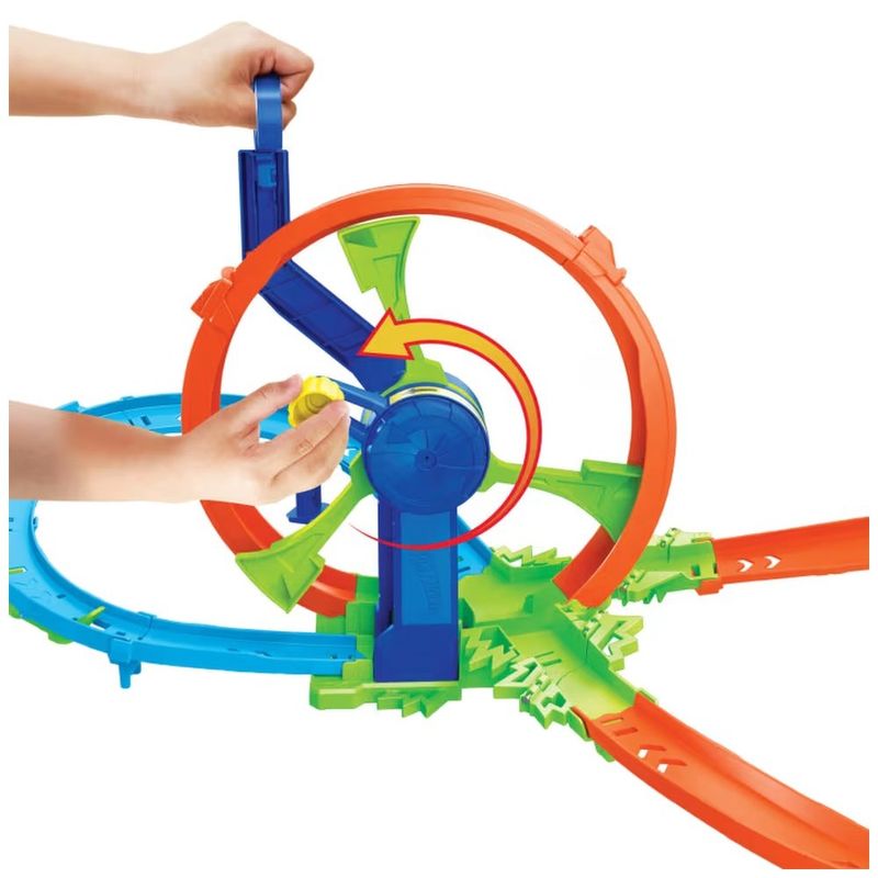 pista hot wheels turbina de ação mattel jbx65