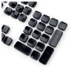 kit de teclas keycaps redragon a107 104 teclas preto (mp)