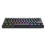 teclado gamer mecânico fantech atom61 mk211 60% rgb switch red preto (mp)