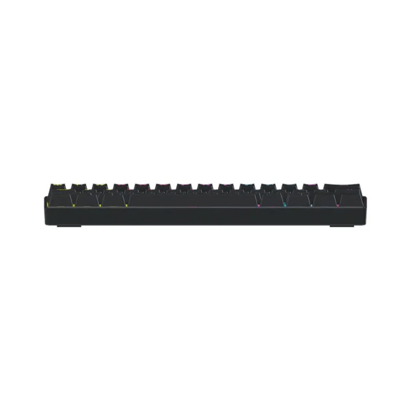 teclado gamer mecânico fantech atom61 mk211 60% rgb switch red preto (mp)