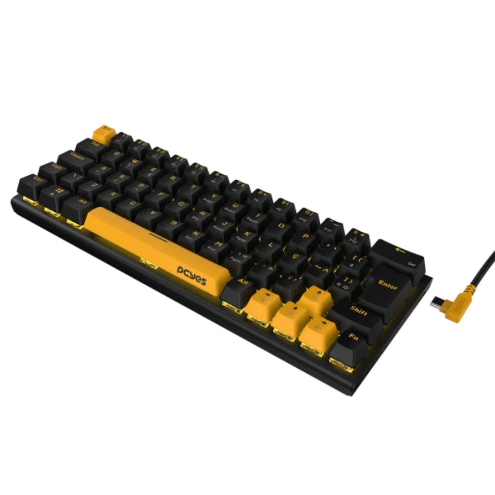 Teclado Gamer Mecânico PCYES Kuromori Voyager Edition 60% Switch