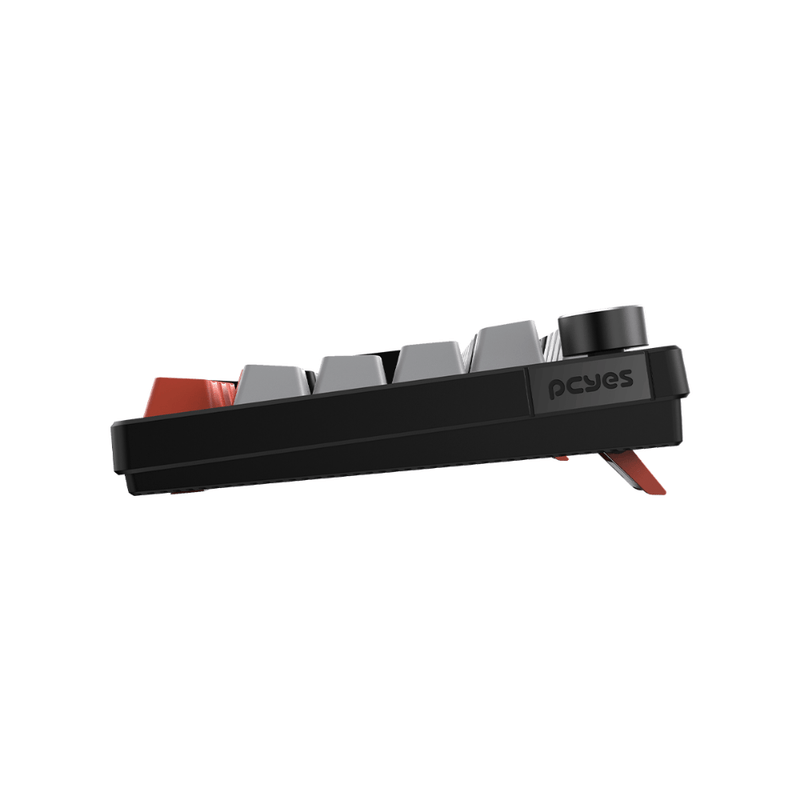teclado gamer mecânico pcyes arkeum 75% black vulcan switch red akbv75rbr (mp)