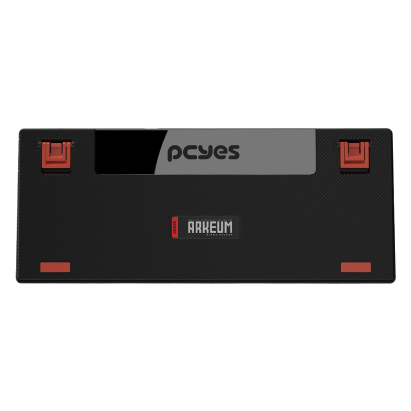teclado gamer mecânico pcyes arkeum 75% black vulcan switch red akbv75rbr (mp)