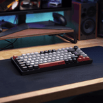 teclado gamer mecânico pcyes arkeum 75% black vulcan switch red akbv75rbr (mp)
