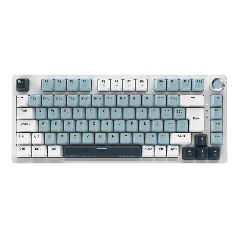 teclado gamer mecânico pcyes arkeum 75% summit edition switch red aksm75rbr (mp)