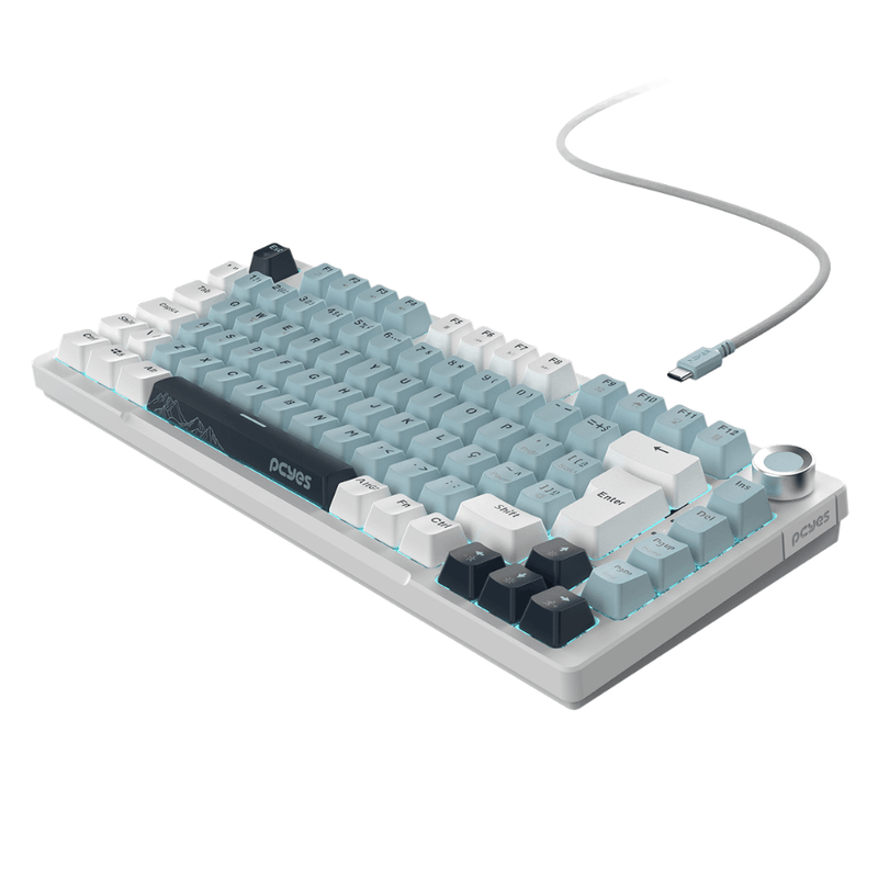 teclado gamer mecânico pcyes arkeum 75% summit edition switch red aksm75rbr (mp)