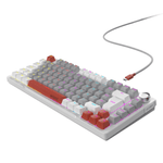 teclado gamer mecânico pcyes arkeum 75% white ghost switch red akwg75rbr (mp)