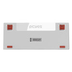 teclado gamer mecânico pcyes arkeum 75% white ghost switch red akwg75rbr (mp)