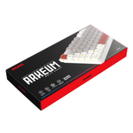 teclado gamer mecânico pcyes arkeum 75% white ghost switch red akwg75rbr (mp)