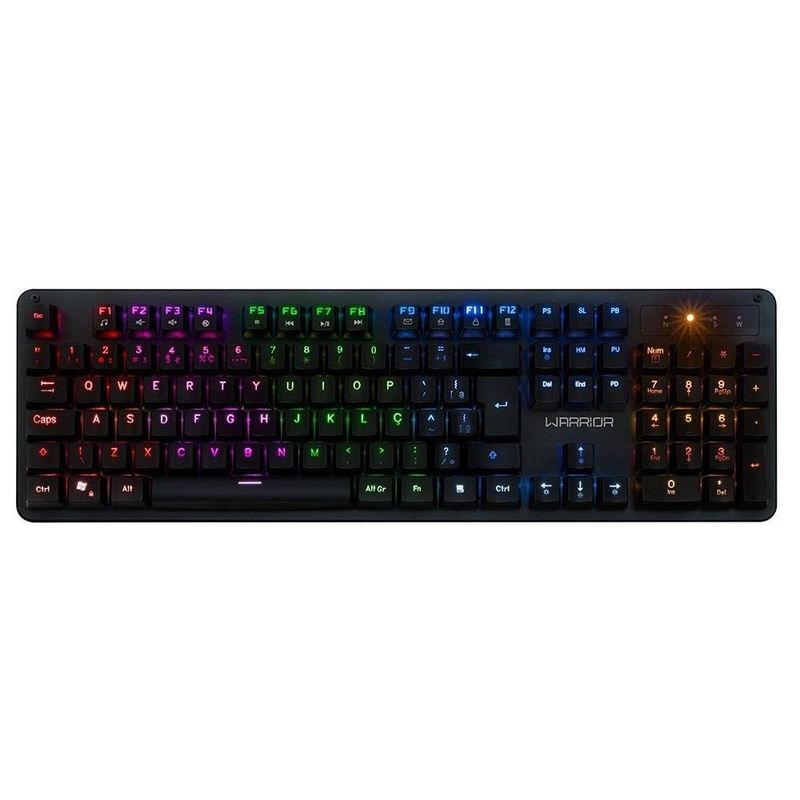teclado gamer mecânico warrior dunky switch red tc282 (mp)