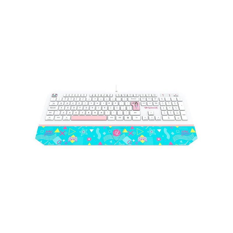 teclado gamer membrana redragon luluca rgb l502 (mp)